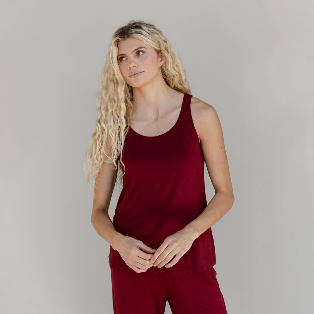 Women's Bamboo Stretch-Knit Lounge Tank