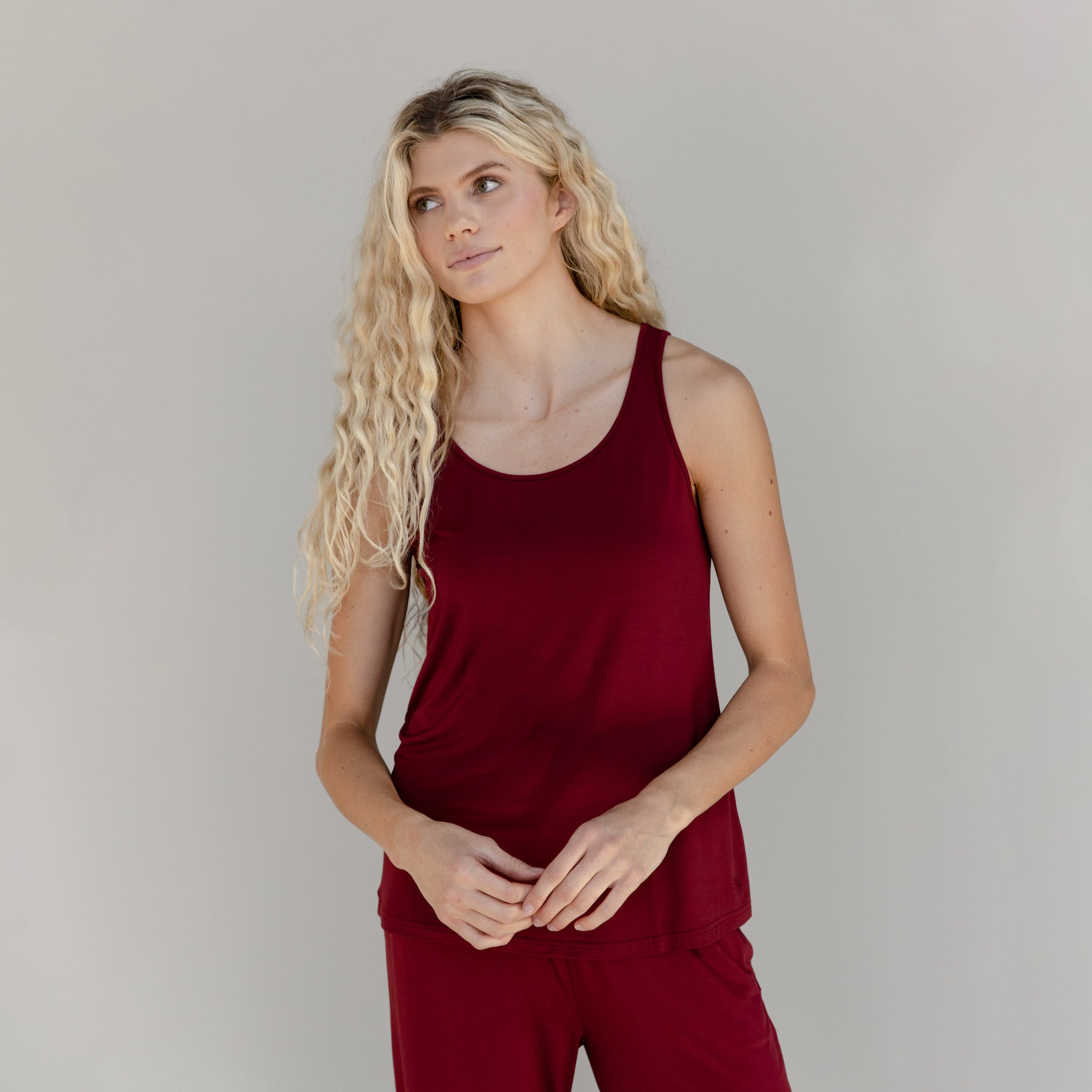 Women's Bamboo Stretch-Knit Lounge Tank