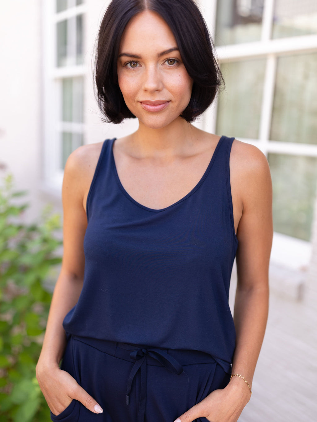 Women's Bamboo Stretch-Knit Lounge Tank