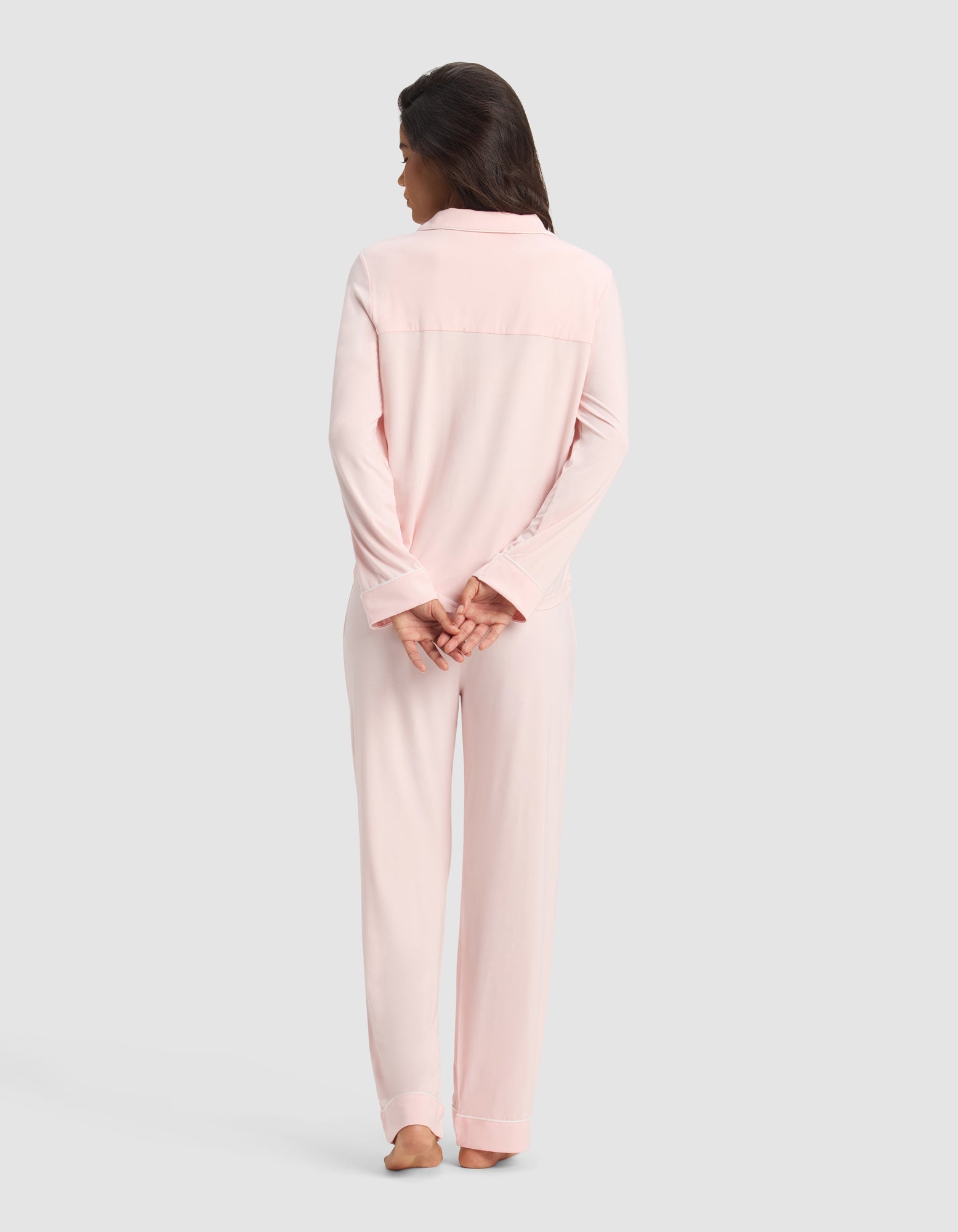 Women's Bamboo Stretch-Knit Long Sleeve Pajama Set