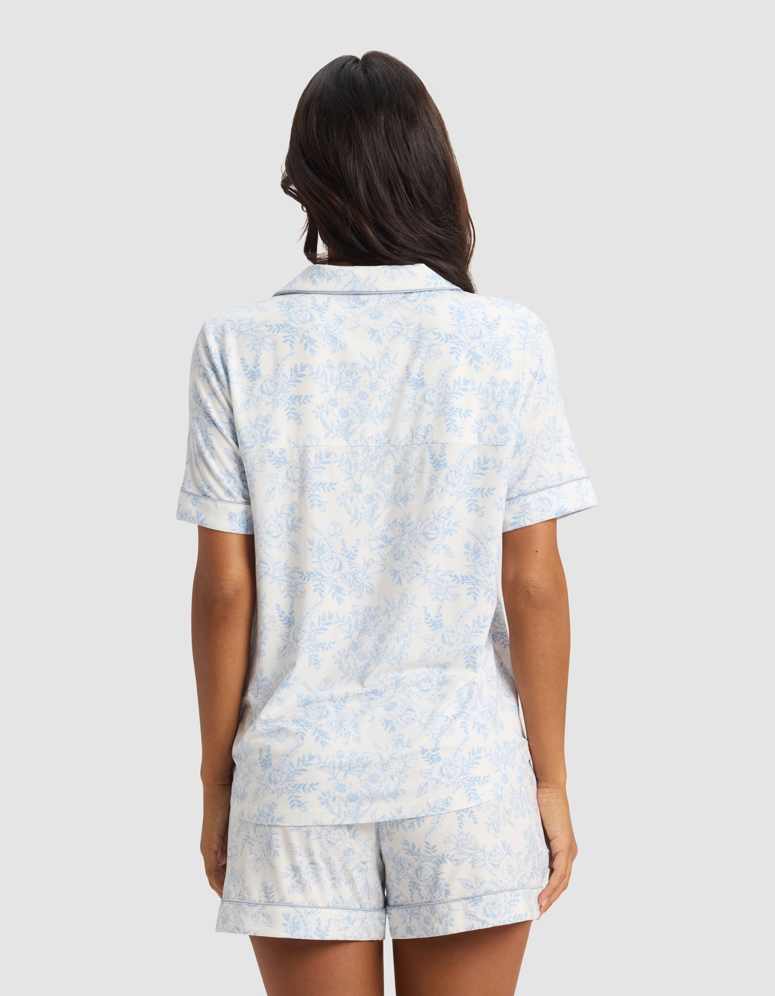 Women's Bamboo Stretch-Knit Short Sleeve Pajama Top