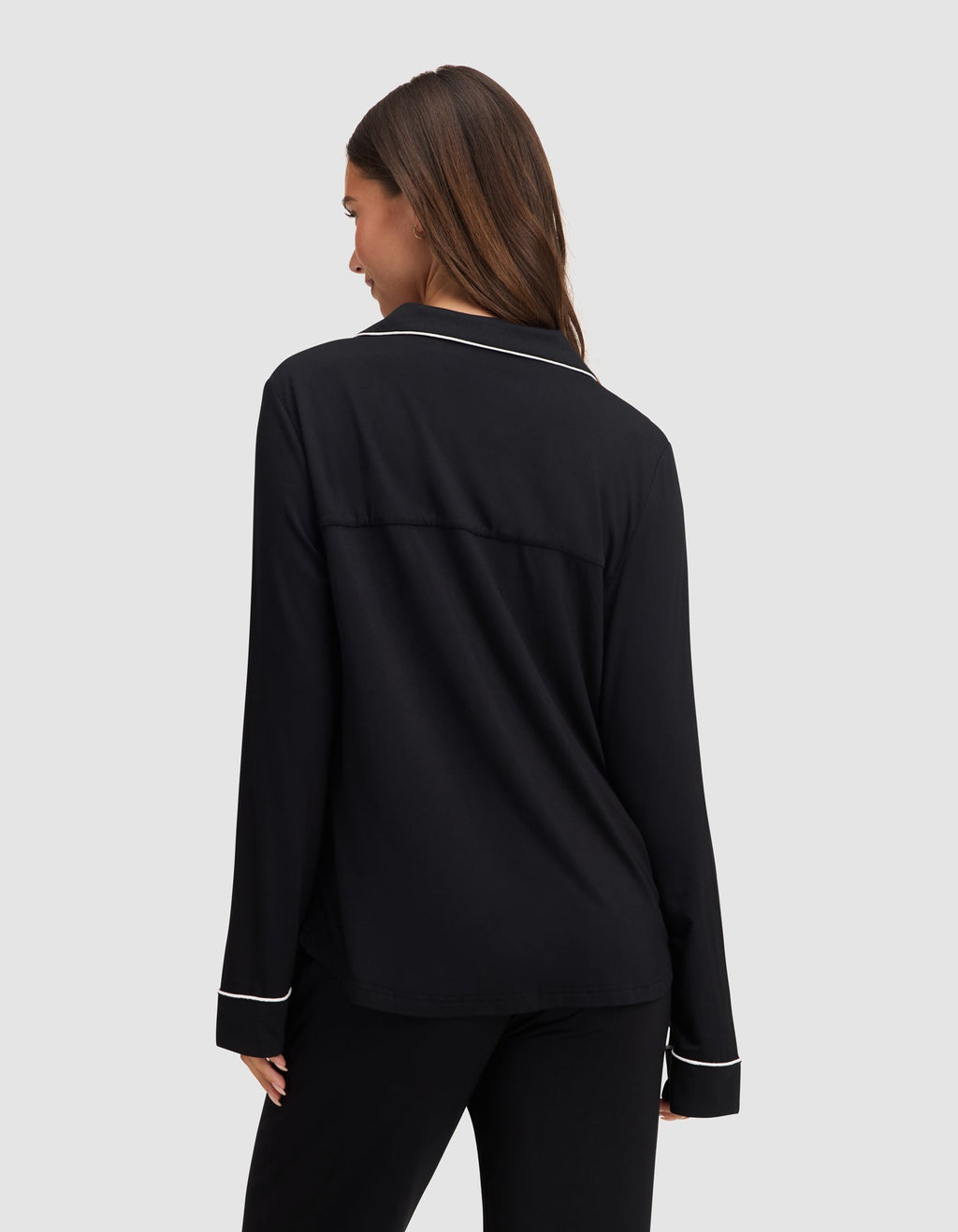 Women's Bamboo Stretch-Knit Long Sleeve Pajama Top