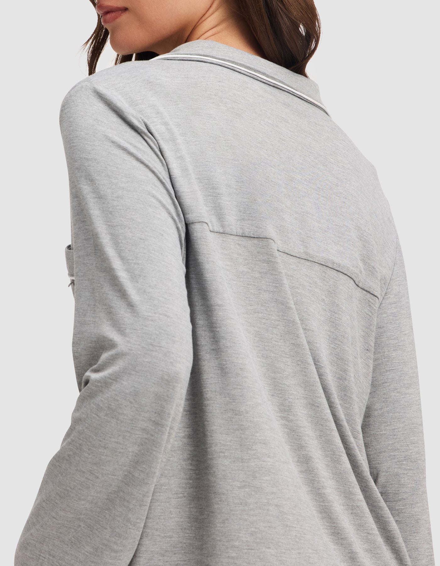 Women's Bamboo Stretch-Knit Long Sleeve Pajama Top TALL