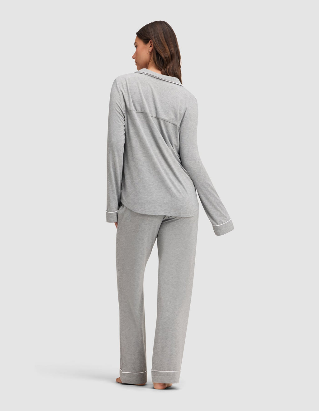 Women's Bamboo Stretch-Knit Long Sleeve Pajama Set