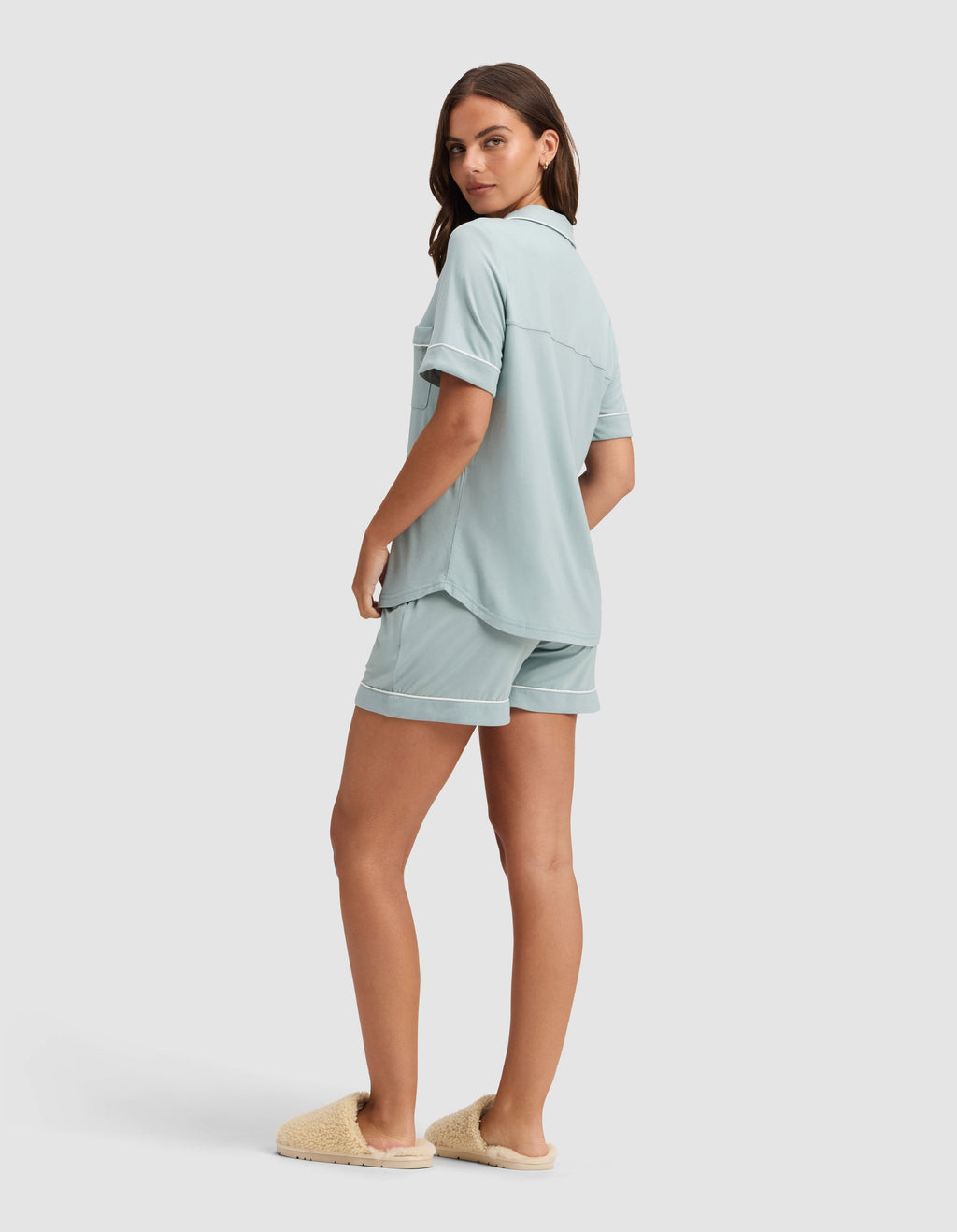 Women's Bamboo Stretch-Knit Short Sleeve Pajama Set