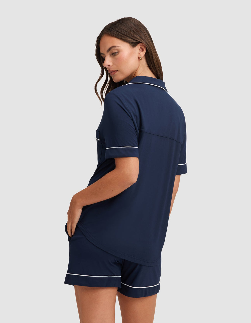 Women's Bamboo Stretch-Knit Short Sleeve Pajama Top